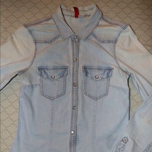 H&M Denim Button Up